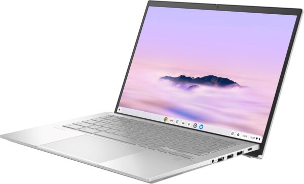 Máy tính xách tay ASUS ExpertBook CX54 Chromebook Plus với Google AI, Màn hình 14" 2560x1600, Bộ xử lý Intel® Core™ Ultra 5, RAM 8GB, SSD 128GB, ChromeOS, Bạc sương mù, CX5403CMA-DB588- ASUS ExpertBook CX54 Chromebook Plus Laptop with Google AI, 14" 2560x1600 Display, Intel® Core™ Ultra 5 Processor, 8GB RAM, 128GB SSD, ChromeOS, Fog Silver, CX5403CMA-DB588